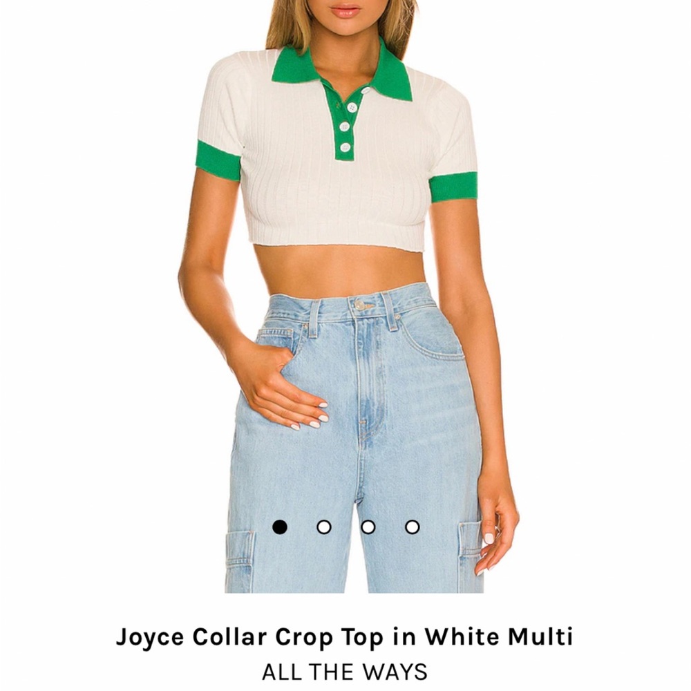 REVOLVE- Joyce collar crop top